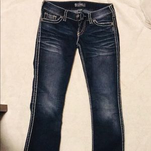 Boot cut sliver tab jeans